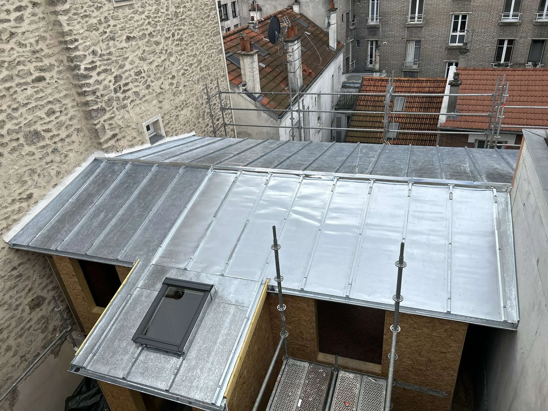Couverture zinc réalisé par France Toiture
